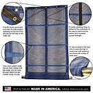 Product image for 11oz Vinyl Coated Open Mesh Flip Tarp for Dump Truck Beds and End Dump Trailers