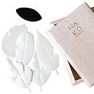 Product image for HA KO Paper Incense Wooden Box Set of 5 with Mat
