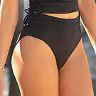 Product image for Shirred High Waist Swim Bottom