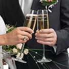 Product image for Bride & Groom Personalised Wedding toast glasses - set of 2