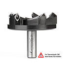 Product image for Amana Tool RC-2259-TG CNC Spoilboard Insert Carbide 5 Wing, Surfacing, Planing, Flycutting & Slab Leveler 3-27/32 Diameter x 3/4 SHK Router Bit…