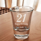 Product image for Personalised Milestone Birthday Shot Glass