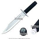Product image for 14 " Marine Combat Hunting Bowie Knife w/ Survival Kits Leather Sheath Belt Loop