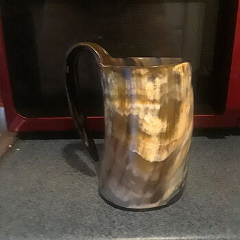 Horn Mug, Polished Worth every red Cent