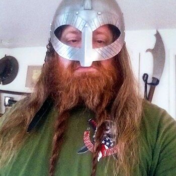 Viking Gjermundbu Helmet, Aventail Very nice workmanship and good