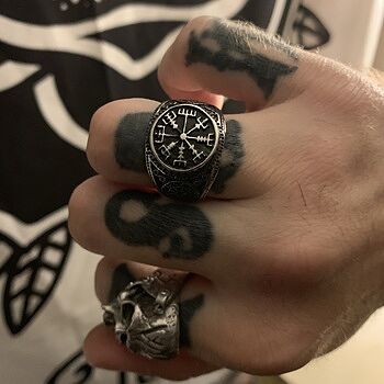 Vegvisir Ring, Stainless Steel Very Happy!