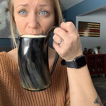 Horn Mug, Polished Love it!