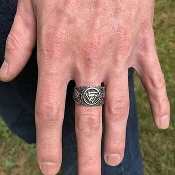 Valknut Ring, Stainless Steel Awesome!