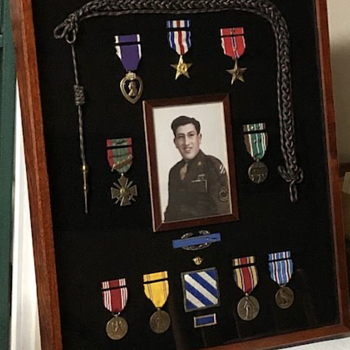Army WWII Fourrageres My Father, Spec Sgt. Philbert H. Salazar was awarded medals for his service in WWII.