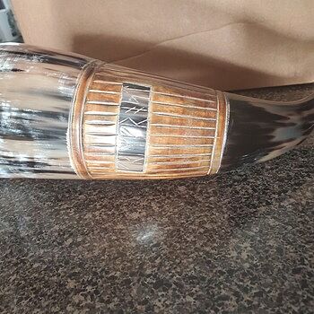 Carved Drinking Horn, XL AMAZEBALLS