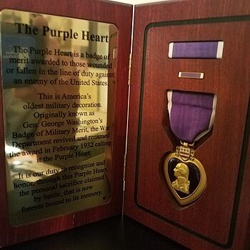 Purple Heart Medal Ribbon Kudos