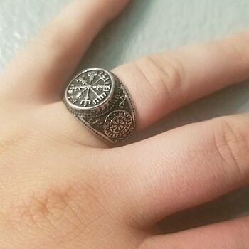 Vegvisir Ring, Stainless Steel Love it!