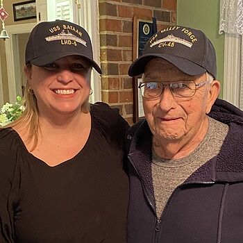 Navy Custom Ship Caps - Navy Blue A Christmas made more special!