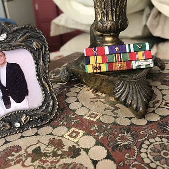 Pin-Back - Tiny Ribbon Rack Picture of my miniature.