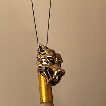 Beard Bead, Bronze Wolf Beard beads