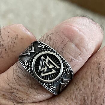 Valknut Ring, Stainless Steel Great quality and will last