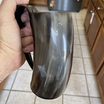 Horn Mug, Polished Amazing horn
