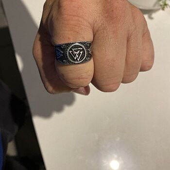 Valknut Ring, Stainless Steel Great product