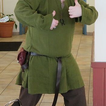 Viking Linen Tunic, Green He literally wears this just