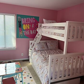 Charlie White Twin-Over-Full Bunk Bed Kids Love It