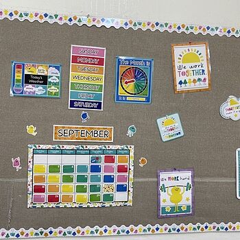 Happy Place Calendar Bulletin Board Set I love it!