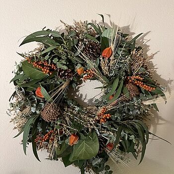 Autumn Orange Wreath Lovely!
