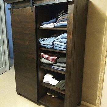 Hillport Rustic Gentleman's Sliding Door Chest Wow..no regrets! More space than