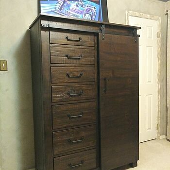 Hillport Rustic Gentleman's Sliding Door Chest Wow..no regrets! More space than