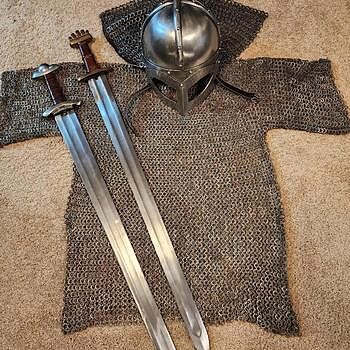 Viking Gjermundbu Helmet, Aventail Gjermundbu Helmet