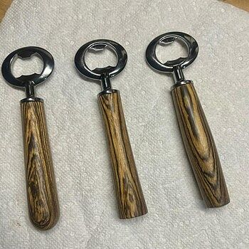 Heavy Duty Gun Metal Bottle Opener Kit a fun lathe project