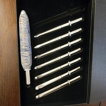 Stabilized Colored Blue Box Elder 3/4 in. x 3/4 in. x 5 in. Pen Blank Fantastic color