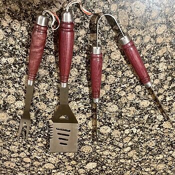 BBQ Grill Tool Kits - Set of 3 Durable and perfect grilling set for the grill master