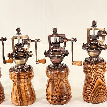 EZ-Assemble Antique Style Salt and Pepper Mill Mechanism in Antique Copper Finally a solution for salt!!!