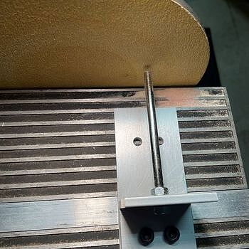 Pen Blank Squaring Jig with Cross Slide Easily Modified to Fit Your Sanding System