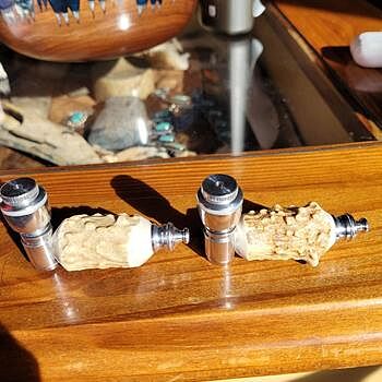 Smoking Pipe Kit in Aluminum Antler Pipes