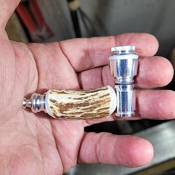 Smoking Pipe Kit in Aluminum Antler Pipes