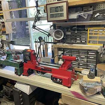 Turncrafter Commander 12 in. Variable Speed Midi Lathe Extra parts.