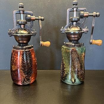 EZ-Assemble Antique Style Salt and Pepper Mill Mechanism in Antique Copper Salt/Pepper Mill