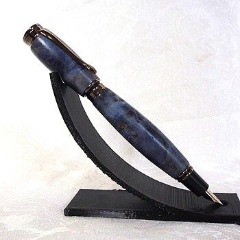 Stabilized Blue Maple Burl 3/4 in. x 3/4 in. x 5 in. Pen Blank Beautiful!