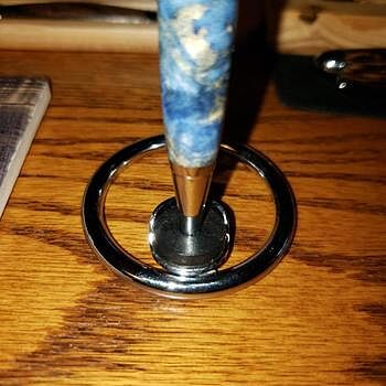 Stabilized Colored Blue Box Elder 3/4 in. x 3/4 in. x 5 in. Pen Blank Not your dad's Box Elder...