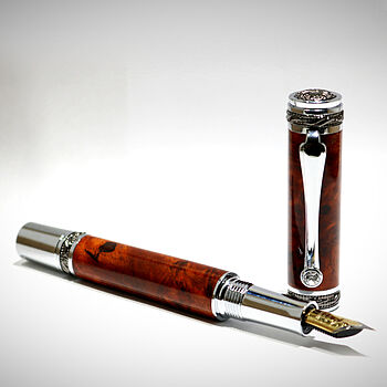 Majestic Gun Metal/Chrome Fountain Pen Kit Fantastic