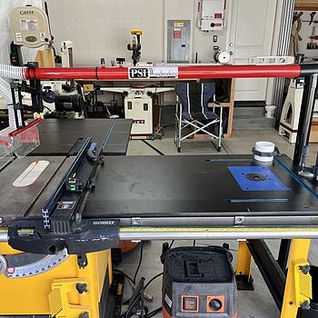 Table Saw Dust Collection Guard Works Great