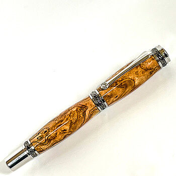 Majestic Gun Metal/Chrome Fountain Pen Kit Affordable higher-end kit with quality medium #6 nib