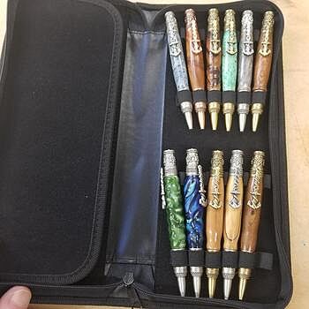 Stabilized Colored Blue Box Elder 3/4 in. x 3/4 in. x 5 in. Pen Blank Very cool blanks