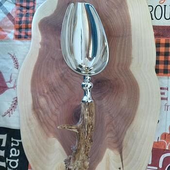 Stainless Steel Ice Scoop Custom Antler Ice Scoop