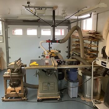 Table Saw Dust Collection Guard Okay, but requires additional work & thought