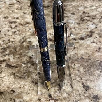Stabilized Blue Maple Burl 3/4 in. x 3/4 in. x 5 in. Pen Blank Beautiful.