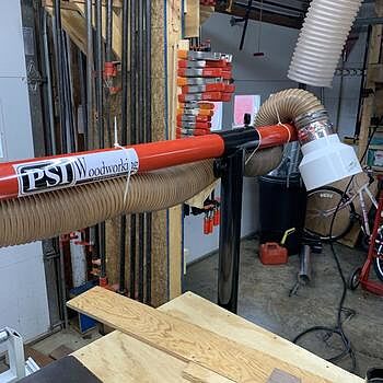 Table Saw Dust Collection Guard I turned average into awesome!!