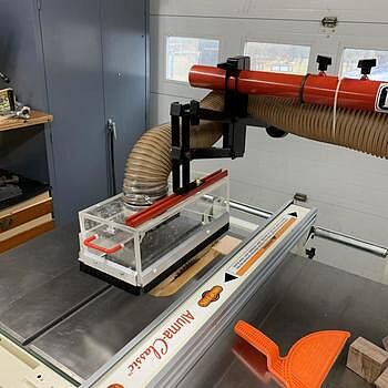 Table Saw Dust Collection Guard I turned average into awesome!!