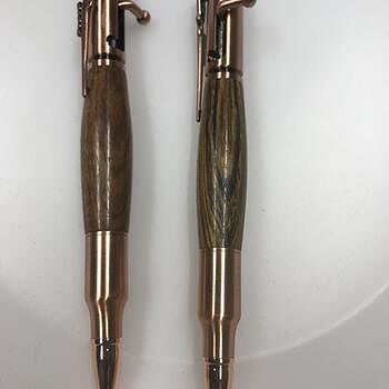 7mm Pen Kit Bundle: 8 Pen Kits and 3 sets of FREE Bushings and one 10 pack of Cocobolo Blanks I just started turning about